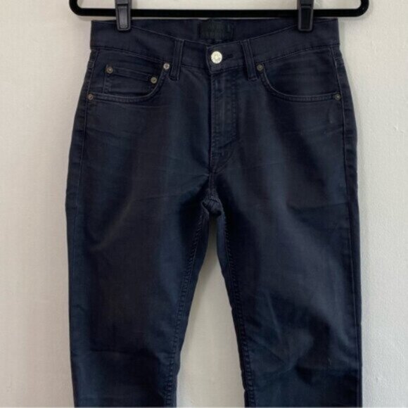 ACNE Ace Ups Slim Leg Jeans Mens 30x32* Soft Black Dark Denim Zip Fly Stretchy - Picture 5 of 9